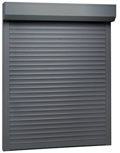 Hommdiy Vorbaurollladen Rolladen Eckiger Rollladenkasten 120 x 150 cm Anthrazit