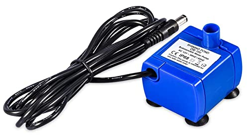 Honiwu Elektrische Tauchwasserpumpe, 12V Pumpe Ersatz, Katzen Springbrunnen, Haustier Tauchpumpe für Katzen und Hunde Mit 5,9 Piedi Kabel