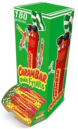 Carambar aux fruits boîte - 180 pièces