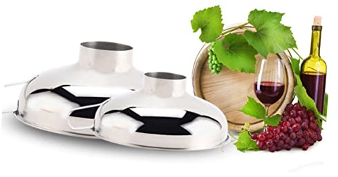 LIFKOME Embudo De Acero Inoxidable Grande Para Cocina Embudo De Boca Ancha Para Mermelada y Alimentos Mango Pulido Lavavajillas