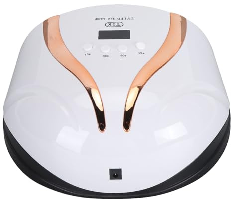 Lampada per Unghie Ad Alta Potenza, Luce Professionale per Unghie Ad Asciugatura Rapida per Gel e Asciugatore per Unghie per Smalto Normale per Salone di Bellezza 100‑240 V