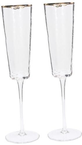 HAKIDZEL 2stücke Hochzeits-toastgläser Aus Kristallglas Für Sekt Schaumwein Und Wein Geschenkgläser Für Home Bar Party Und Bankette