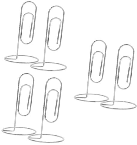 VILLCASE 6stücke Tischkartenhalter Foto Und Menüständer Für Hochzeiten Partys Und Büro Stabiler Kartenclip Mit Praktischem Sockel Für Präsentation