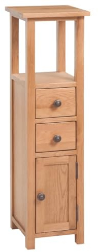 KTHLBRH Eckschrank Stauschrank Kommode 26x26x94 cm Eiche massiv