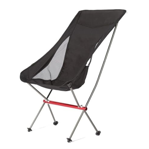AMULONG Klappbarer Campingstuhl Ultraleichter Faltbarer Campingstuhl, Picknick-Rückenlehnensitz, Klappbarer Hocker Aus Aluminiumlegierung Reisestuhl Faltstuhl Anglerstuhl(C)