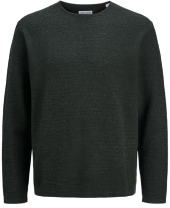 JACK & JONES Pull en Tricot uni pour Homme, Colophane, L