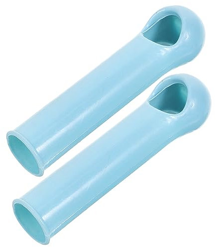 HIAKDOFT 2pcs 19mm Broom Handle Grips Mop Handle End Caps Replacement Sleeves Lightweight Blue for Household Floor Cleaning