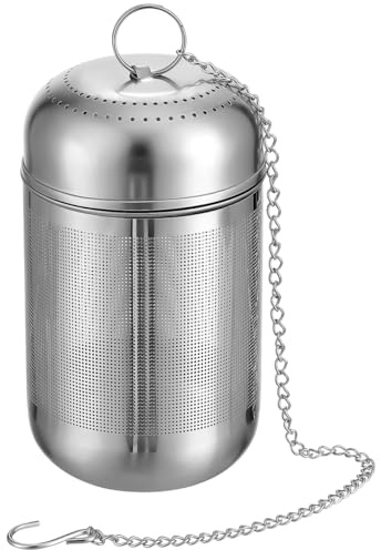 KONTONTY Filtre À Thé Inoxydable Avec Boule À Épices Maille Fine Et Chaîne Suspendue 3.74X1.97X1.97 Pouces Infuseur D'Assaisonnement Polyvalent Pour Cuisine Soupe Et Thé