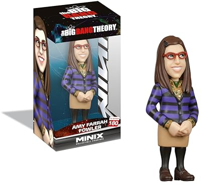 MINIX BANDAI Figura de colección 12cm - The Big Bang Theory - Amy Farrah Fowler - Coleccionables para Exhibición - Idea de Regalo - Juguetes para Niños Y Adultos - Fans del Cine (MN21178)
