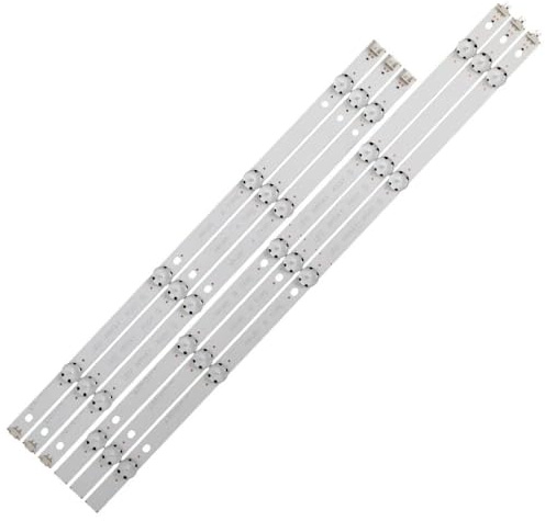 AMAUPCKCA 6/12 Uds Tira de LED for iluminación Trasera for LG 49UJ65_B_27LED 49UJ701V 49UJ65 AB Tipo 17Y 49UJ65_A_27LED(1TV(6pcs))