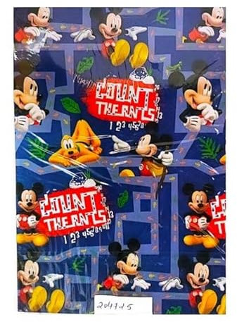 Mickey Mouse Clubhouse - Labyrinth - Geschenkpapier-Set Set (Einheitsgröße) (Blau/Rot/Gelb)
