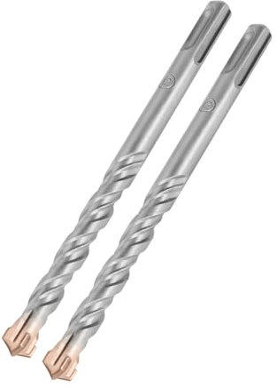Hilpaty Punte da Trapano SDS Plus 12x160mmx2 Professionale Punta Martello Perforatore per Calcestruzzo, Pietra, Mattone