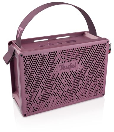 Teufel MYND - Tragbarer Bluetooth Lautsprecher Wasserfest IP67 | 2.1 System mit bis zu 42 Std Akkulaufzeit, Open Source Project, Powerbank Funktion - Wild Berry