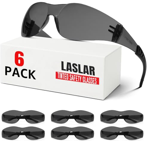 Tinted Safety Glasses for Work 6 Pack, Safety Googles for Men Women,Safety Sunglasses Scratch & Impact Resistant UV protection sunglasses for Construction, Outdoor Sports Gifts for Valentine's Day Men