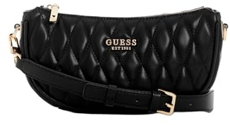 GUESS Valla - Borsa a tracolla da donna, con cerniera, colore: Nero