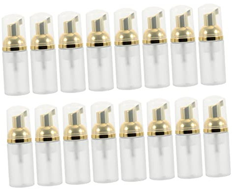OSOLADY Bottiglie Schiumogene Riutilizzabili 16 Pezzi 30ml Trasparenti Opache Con Pompa Dosatrice Sigillata Per Sapone Liquido Shampoo Doccia Portatili Per Viaggi Palestra e Bagno