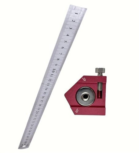 Regla de medición de aluminio de alta precisión adecuada para carpinteros y entusiastas del bricolaje, manualidades y tareas de construcción, calibradores de altura