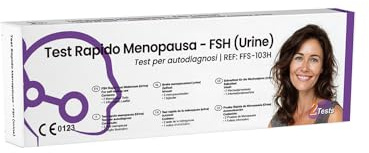 2X Test della Menopausa | Test Rapido per il Rilevamento dell'Ormone FSH nelle Urine (2)| Certificato CE | Registrato al Ministero della Salute | Risultati in 3 Minuti