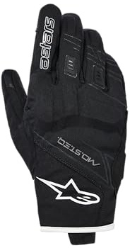 Alpinestars Stella Moblast WP wasserdichte Damen Motorrad Handschuhe, schwarz/weiß, M