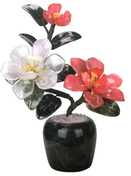 zhanggqOU Artificial Bonsai Tree Jade Bonsai Decorative Faux Plants House Plant for Office Desk Artificial Tree Fake Plants Decor
