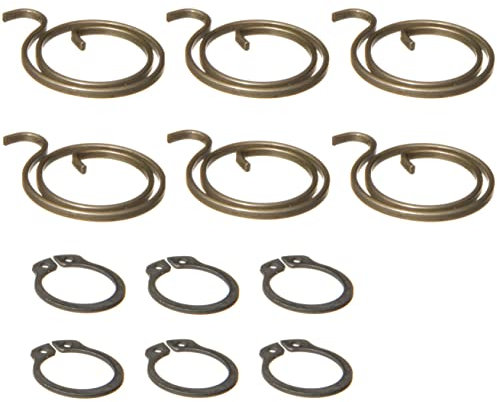 Northern DIY Door Handle Spring Repair Kit (six 2 Turn, 2mm Thick coils Plus six circlips)