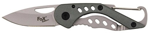 MFH Einhand Klappmesser Piccolo mit Karabiner Taschenmesser Outdoormesser LARP Ritter Samurai Mittelalter