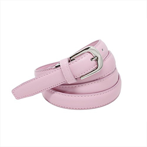 YEHMAN klassischer dünner damen Ledergürtel breite 2 cm Länge 120 cm kürzbar