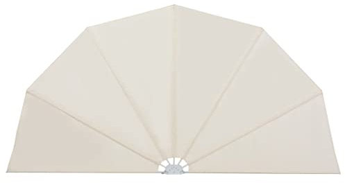 vidaXL Seitenfächer Terrasse 200cm Creme Balkonfächer Seitenmarkise Windschutz