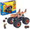 MEGA Construx GVM26 - Hot Wheels Monster Trucks Tiger Shark, Bauset mit 186 Teilen, 1 bewegliche Mikro-Actionfigur, Spielzeug zum Zusammenbauen, für Kinder ab 5 Jahren