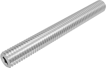 SECCARO Gewindestift mit Kegelkuppe M4 x 35 mm, Edelstahl V2A VA A2, DIN 913 / ISO 4026, Innensechskant, 20 Stück