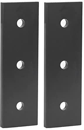 Staffa Piatta, 3 Fori 2 Pezzi Ampia Piastra di Giunzione in Lega di Alluminio Struttura Robusta Decorazioni per la Casa per Macchina (3030)