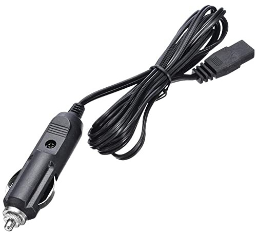 A78CS 12V/24V Auto Zigarettenanzünder Verlängerungskabel 2m – 10A Stromkabel mit 2-Pin Anschluss für Kühlbox, Mini-Kühlschrank, Auto-Kühlgeräte, Wohnmobil, Boot, stabile Verbindung