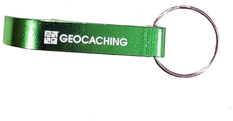 geo-versand Schlüsselanhänger Flaschenöffner grün- FTF Geschenk Tauschen