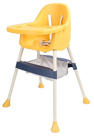 Silla de Comedor para bebé, Arnés de Seguridad, Trona Plegable Multifuncional de Ajustable, Silla de Alimentación de bebé Plegable Antideslizante para bebé