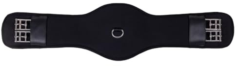 QHP Sattelgurt Dressurgurt Memory superweich schwarz