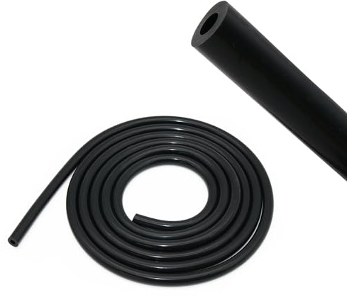 Silikonslang för hög temperatur – svart, innerdiameter 10 mm, längd 1,5 m – sugslang för kylvatten, kylvätska, turbinsystem