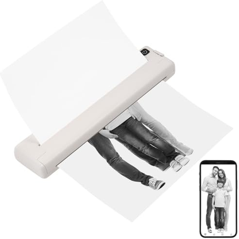 Callstel Printer: Mobiler Akku-Thermodrucker, A4, Bluetooth, App, Android & iOS, 200 DPI (Drucker für Handy, tragbarer Drucker, iPad)