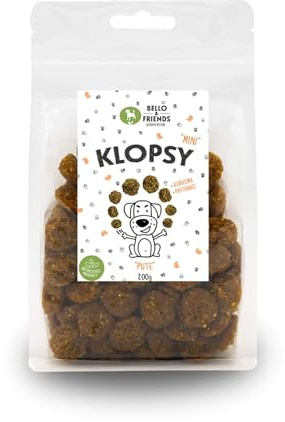 Bello & Friends Klopsy Mini Pute, 200 g, hochwertiger Hundesnack getreidefrei und proteinreich, für Training und Belohnung