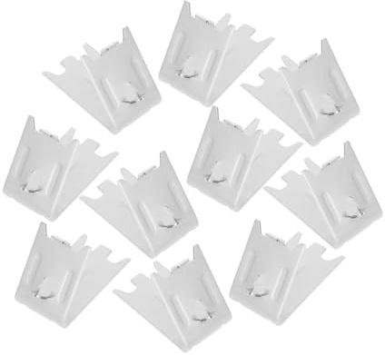 OSALADI 10pcs Freezer Storage Rack Stainless Steel Hooks for Shelves Refrigerator Shelf Clips Clips Freezer Rack Support Bracket for Organizing Fridge and Cooler Compartments