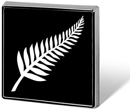 Neuseeland Maori Farn Quadratische Brosche Anstecknadel Anstecknadel Krawatte für Männer Frauen Anzug Kleid Zubehör Hochzeit Geburtstag