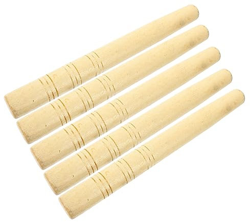 Toddmomy 5pcs Wooden Handles Replacement for Sickles Hoes Heavy Duty Farm Tool Handles