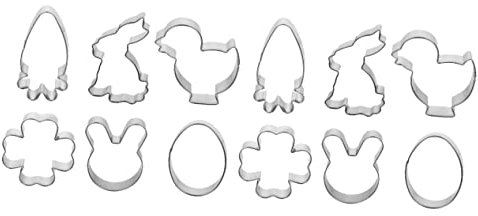 Cabilock 2 Juegos Cortadores De Galletas De Pascua Piña Para Animal Cracker Cortadores De Galletas Moldes Para Galletas Scone Dinosaurio Cortador De Sándwich Cortador De 6 piezas * 2