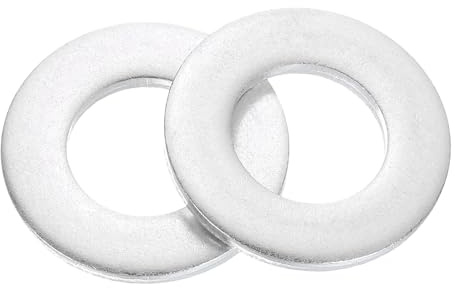 QUARKZMAN Rondelles Plates en Aluminium,30 Pièces M16x30x3mm Rondelles Metal M16, Bagues de Montage de Sécurité Ronde Fixation Outils pour Vis, Boulons, Accessoires, Charnières de Porte