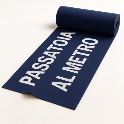 Passatoia al Metro - Qualità Galeone | Tappeto Passatoia Elegante | Eventi - Matrimoni - Red Carpet | Leggera - Stabile - Facile da Pulire e da Spostare - Anti-Inciampo - Sottoporta |