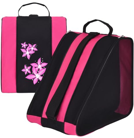 Borsa per pattini a rotelle - Tessuto Oxford resistente all'usura + poliestere interno | Borsa per pattini su ghiaccio, Börsa per riporre le scarpe da pattinaggio | Maniglia superiore, per riporre