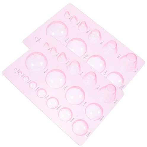 GALPADA Herramientas para Hacer Formas de Media Esfera para Manualidades de Papel Quilling de Plástico Rosa 2piezas Ligeras para y Artesanía en Papel