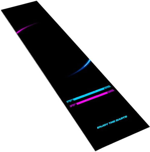 Kronabelle Dartmatte, 300 cm hohe Leistung, 34 cm bequemer Standfuß, sicherer Abstand mit rutschfester Unterseite, pflegeleichtes Polyestergewebe, Arcade-Stil, schützt Böden
