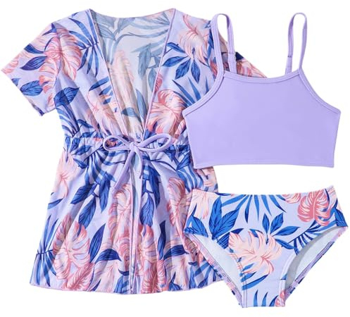 Traje Flotador Niñas Verano, Bañador con Flotabilidad Incorporada para Bebé, Tejido Elástico Piscina Playa
