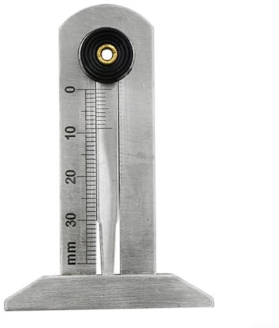 Calibro a corsoio in acciaio inox per misurare con precisione i pneumatici di auto, moto, camion (0-30 mm)