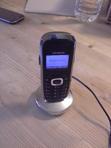 Siemens Gigaset SL37 H Mobiltelefondel inkl. Laddningsskiva Svart/krom